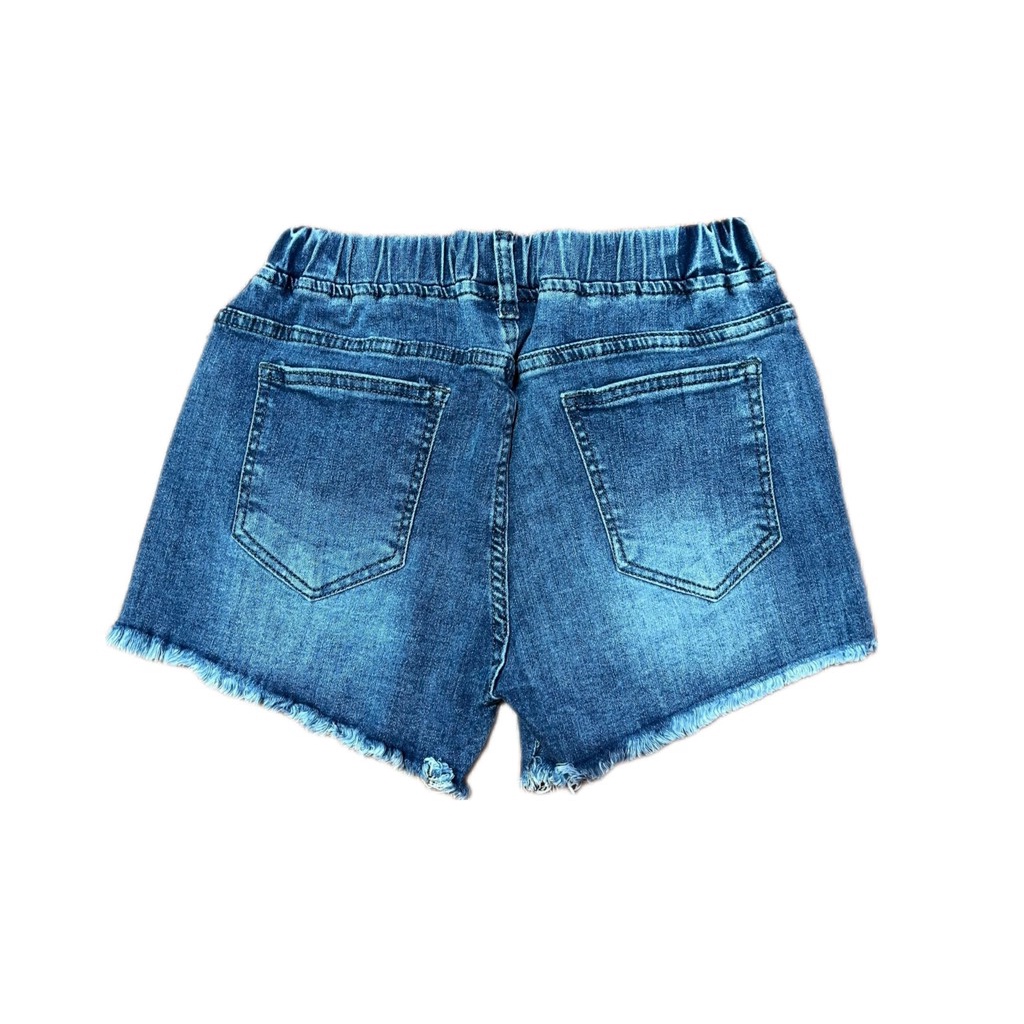 Quần sort jean hình trai tim cho bé gái