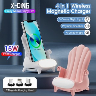 Đế Sạc Nhanh Không Dây 15W Cho iPhone Samsung Huawei Xiaomi Android