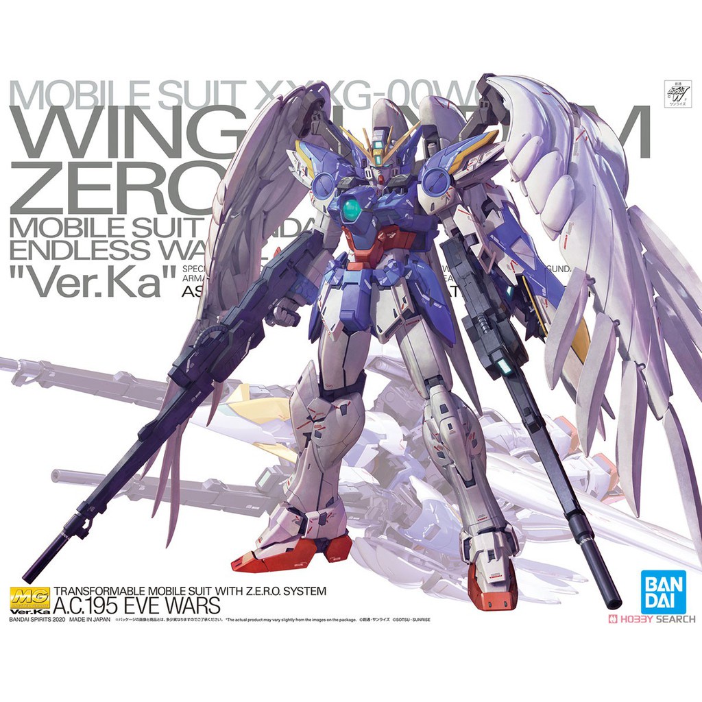 Bộ mô hình đồ chơi lắp ráp Gundam MG Wing Gundam Zero EW Ver.Ka  BANDAI - CHÍNH HÃNG- tặng oto