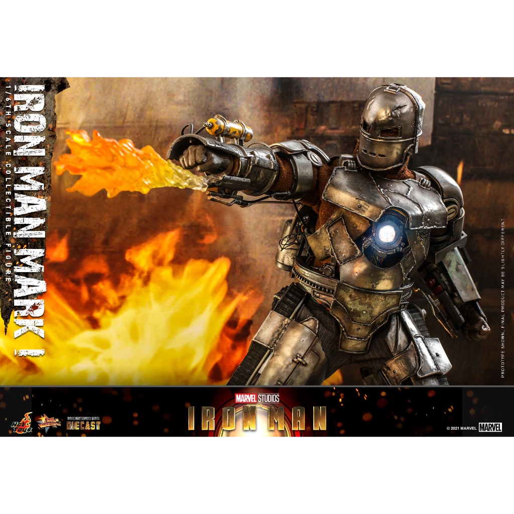 Hàng đẹp Mô hình Hottoys 1/6 MMS-605 D40: Iron-man Mark 1 cực chất