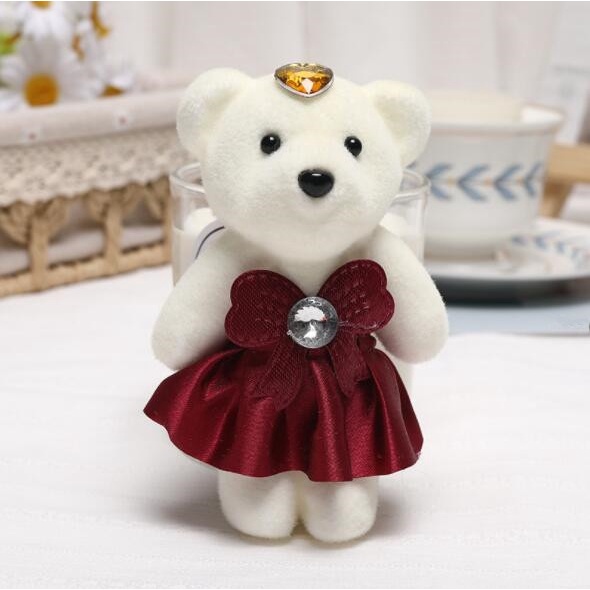 Móc Khóa Hình Gấu Teddy Mini 11cm Dễ Thương