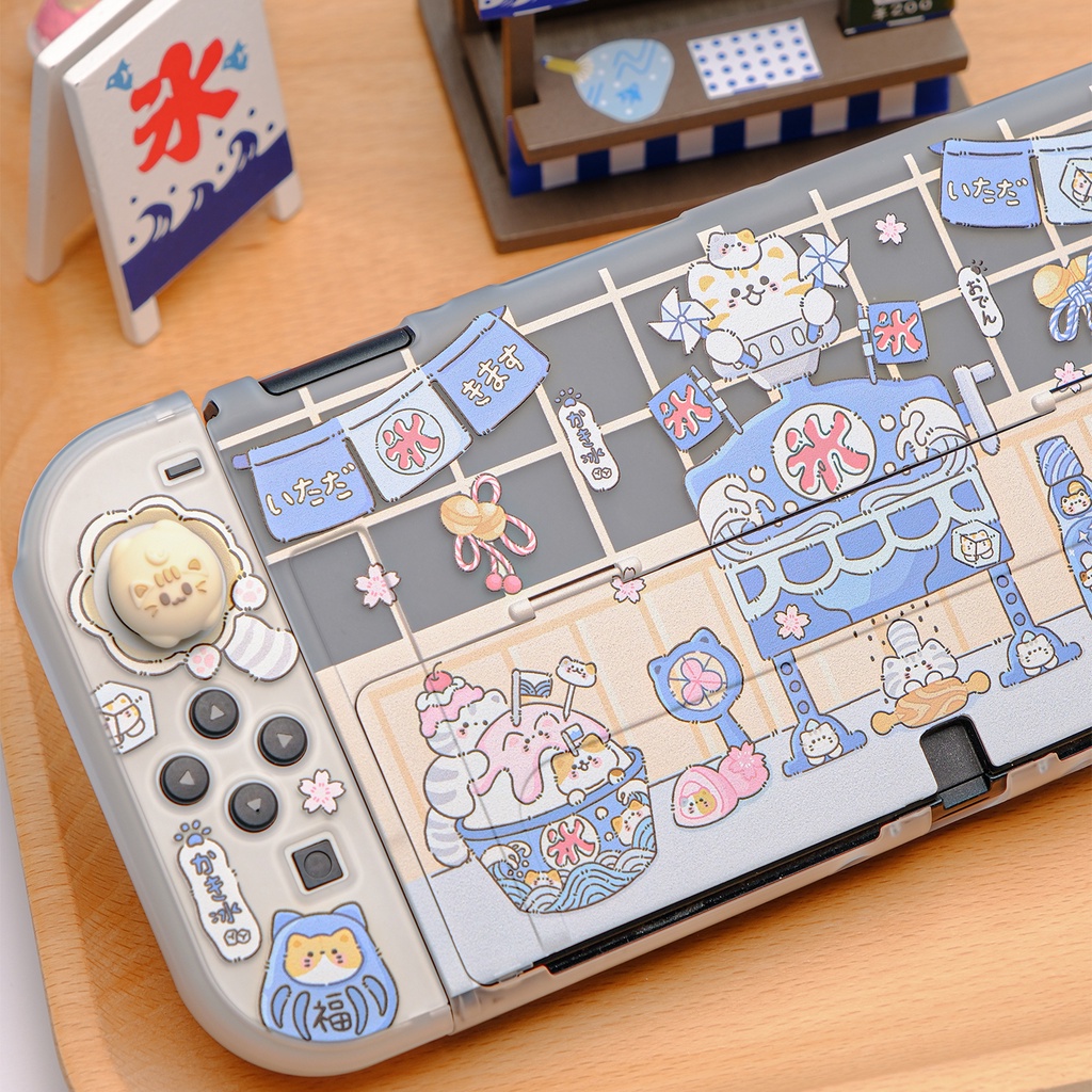 Ốp Bảo Vệ Máy Chơi Game nintendo switch Hình Mèo Đáng Yêu
