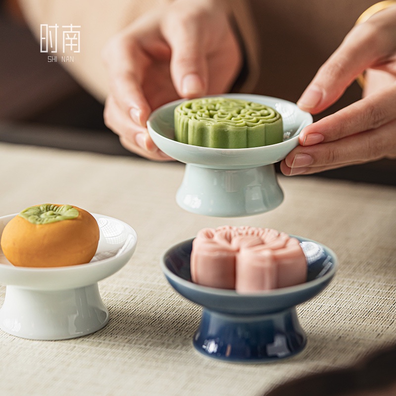 Dreamerhouse Đĩa Sứ Đựng Thức Ăn Khô / Trái Cây / Bánh Kẹo Hình Hoa Hướng Dương Nhỏ Phong Cách Trung Quốc