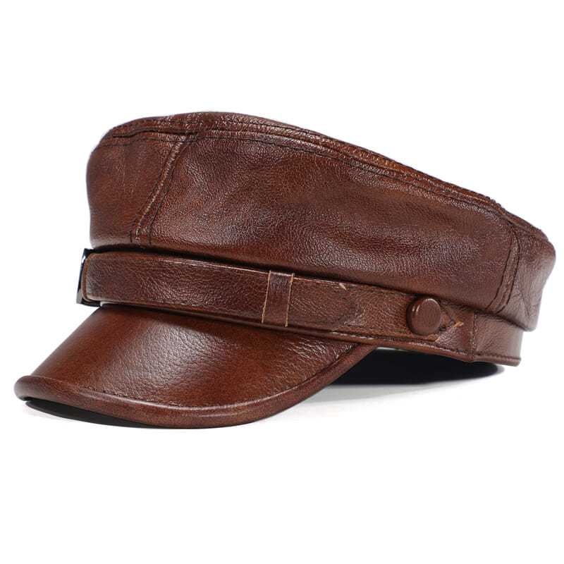 Mũ beret Da Bò Thật Phong Cách Âu Mỹ Cho Nam Nữ