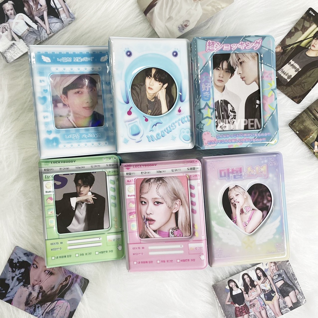 Album Ảnh 3inch 40 Ngăn 40 Ngăn Đựng Thẻ Id Bảo Vệ Kiểu Dáng Dễ Thương