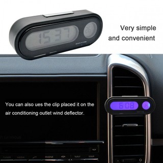 Electronic Clock Car Inside Electronic LCD Digital Thermometer Time Clock