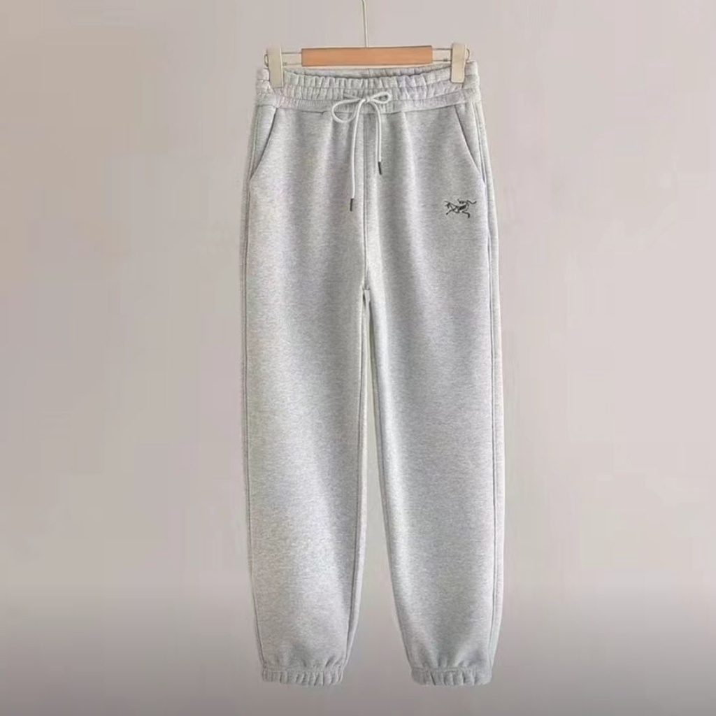 4ELS ARC'TERYX new sports fleece-lined thickened Ogilvy fleece drawstring fashion couple classic design sweatpants autumn and winter