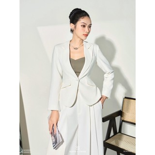 Suits by chan - áo vest chiết eo tay dài julia vest - scao00026