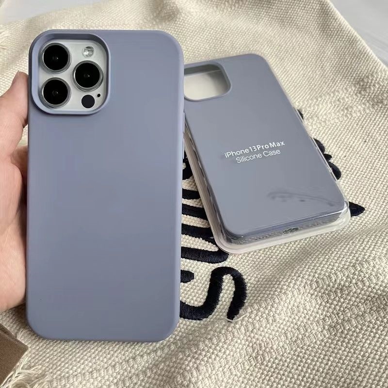 Ôp Điện Thoại Silicon Dẻo Màu Xanh Da Trời Có logo 15 series Cho iphone 15 14 13 12 11 pro max 15plus x xs xr Vỏ