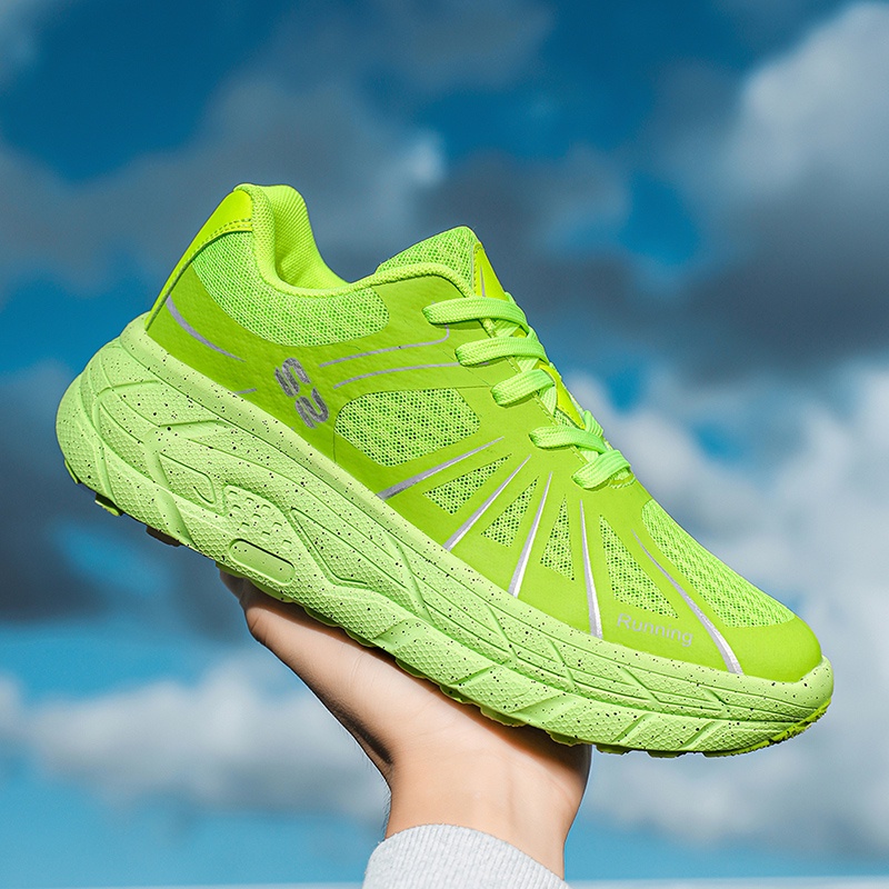 Running shoes Giày đôi Giày chạy marathon đường dài Giày thể thao giảm xóc nam và nữ Size 36-45