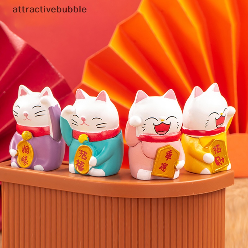 Đồ trang trí Chú Mèo May Mắn mini Trang Trí Xe Hơi