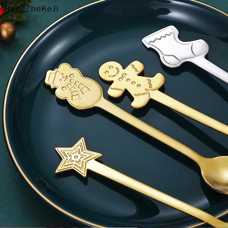 Muỗng Cà Phê Bằng Inox Trang Trí Giáng Sinh Năm Mới 2024