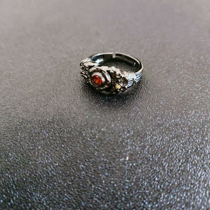 Kamen rider Nhẫn Màu Đen Hình Mặt Trăng Khuyết Độc Đáo Cho Cặp Đôi