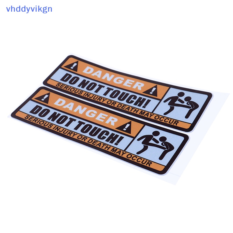 Miếng Dán Cảnh Báo In Chữ vhdd do not touch Bằng pvc Chống Thấm Nước Trang Trí Xe Hơi vn