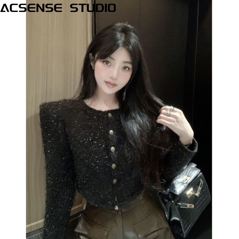 ACSENSE STUDIO áo khoác dù áo khoác bomber Sôi động New Style Thanh lịch cozy WJK2300LI8 41Z231011