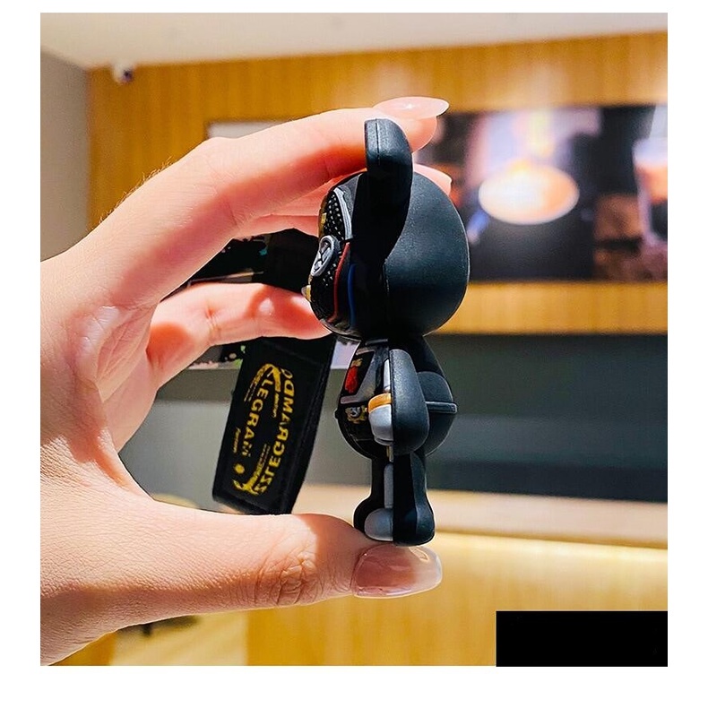 Móc Khóa Hình Gấu Cơ Khí Sáng Tạo Cho Cặp Đôi