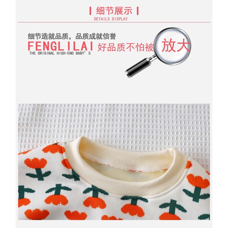 Áo sweater Lông Cừu Dày Dặn Ấm Áp Thời Trang Thu Đông Cho Bé 70-150cm