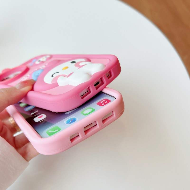 Sanrio Ốp Điện Thoại Họa Tiết my melody Dễ Thương Chống Sốc Cho iphone 15 14 13 12 pro max 11 13pro 14pro 15pro