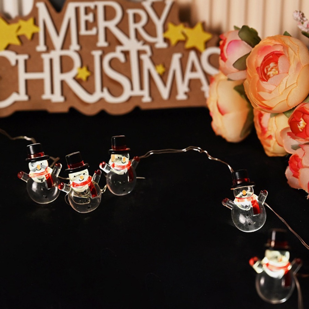 2 Mét 20 Đèn/5 Mét 50 Đèn Led Dây Đèn Trang Trí Giáng Sinh Người Tuyết Giáng Sinh Trang Trí Không Khí Cửa Sổ Ngày Lễ Phòng Ngủ Ánh Sáng Không Khí