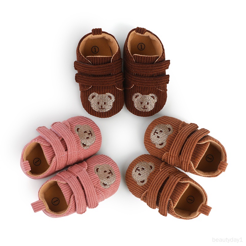 Giày Đế Mềm Chống Trượt Họa Tiết Sọc Thời Trang Xuân Thu Cho Bé