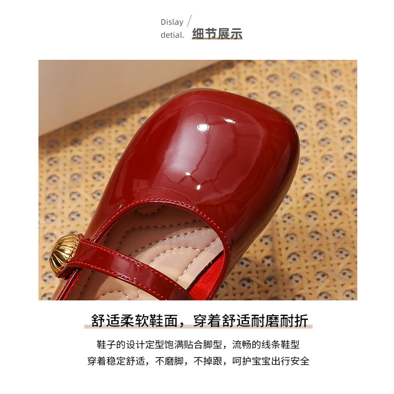 Giày Lười Da Đế Mềm Phong Cách Hàn Quốc Cho Bé Gái