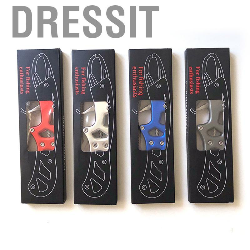 Dressit Fish Lip Gripper Aluminum Alloy One Hand Operation Easy Control Portable Fishing Grabber