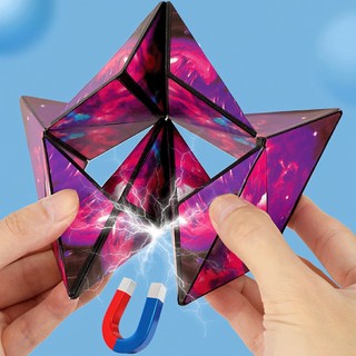Khối rubik biến hình 72 hình galaxy có nam châm magnetic magic cube rubic xếp hình học 3d đồ chơi trí tuệ trẻ em-giuse