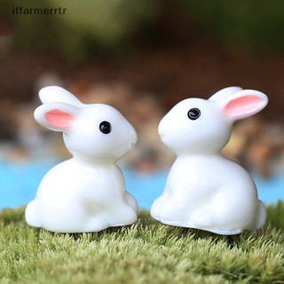 Bộ 2 Tượng Thỏ mini Trang Trí Sân Vườn