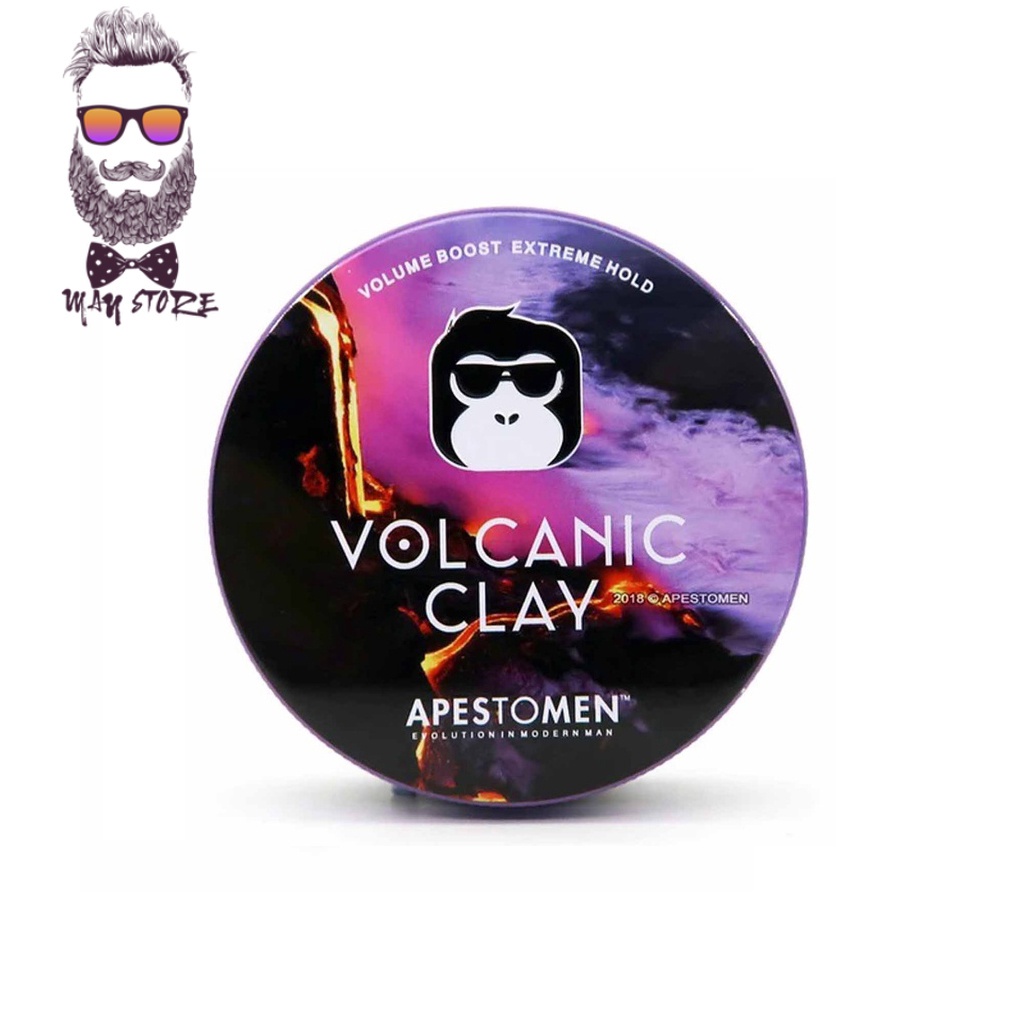 Sáp Vuốt Tóc Nam VOLCANIC Clay 80g - Siêu Giữ Nếp 24h, Mùi Hương Nhẹ Nhàng