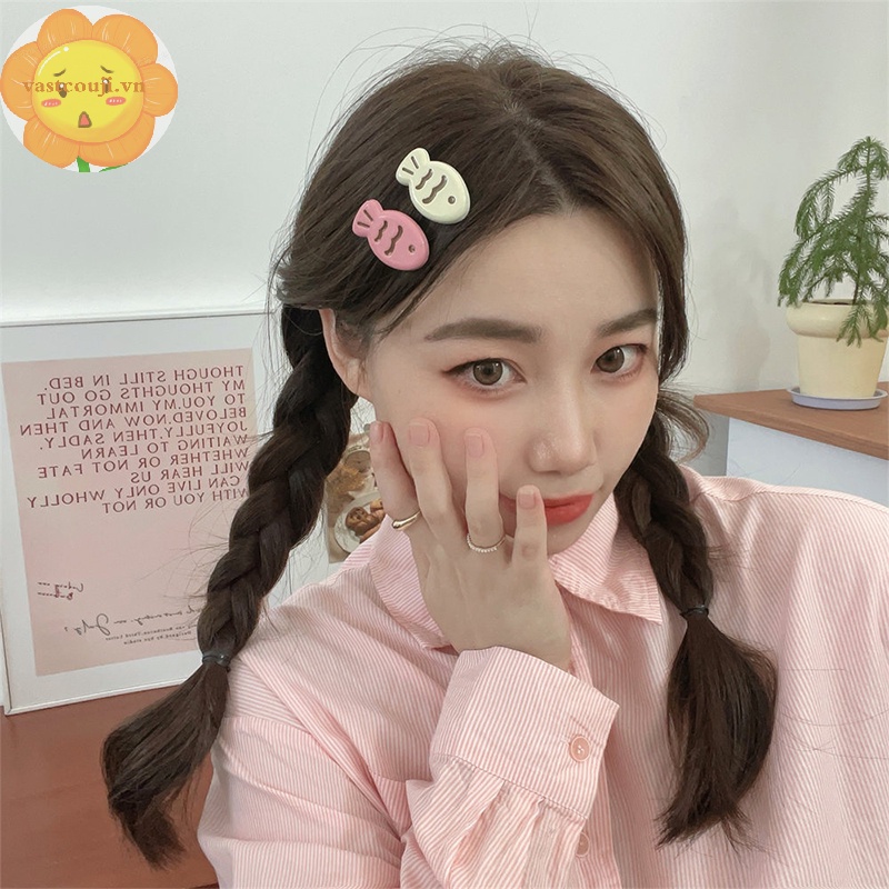 Set 1 / 3 Kẹp Tóc Hình Cá Hoạt Hình Dễ Thương Cho Bé Gái vn