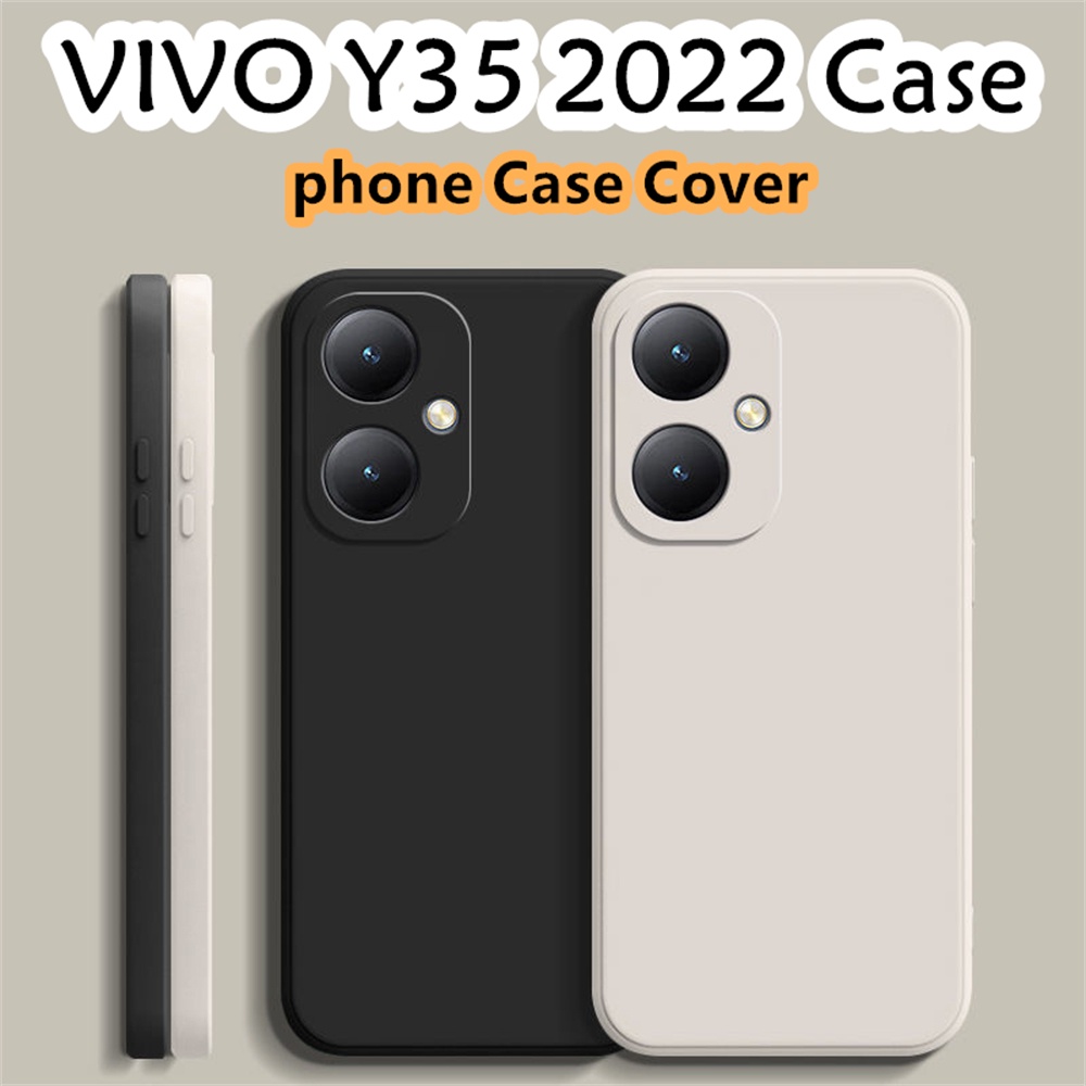 Ốp Điện Thoại Silicon Chống Bụi Màu Trơn Đơn Giản Cho vivo y35 2022