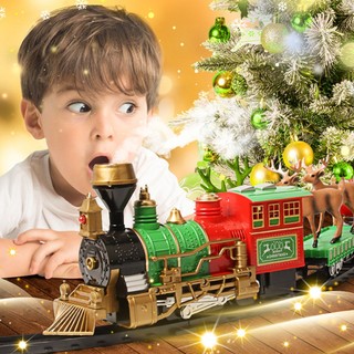 Christmas Train Set - Christmas Tree Train Set Around The Tree - Christmas Train Sets for Under The Tree - Train Set for Christmas Tree