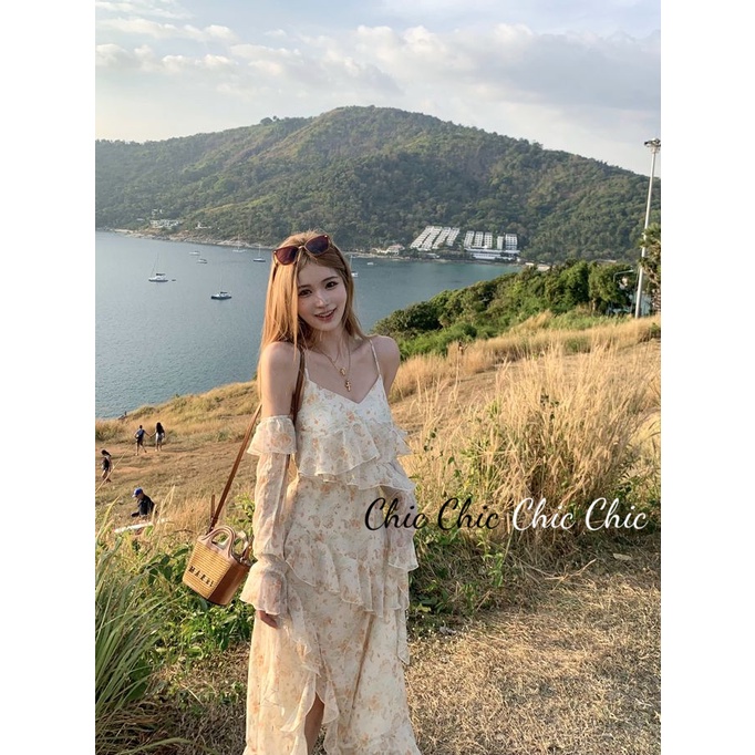 Chic Chic váy nữ Đầm Body Cho thời váy Korean Popular Vintage Fashion WLQ23A0MP7 42Z231018 | BigBuy360 - bigbuy360.vn