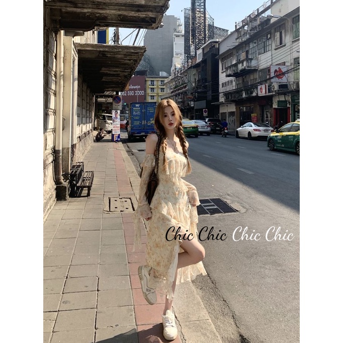 Chic Chic váy nữ Đầm Body Cho thời váy Korean Popular Vintage Fashion WLQ23A0MP7 42Z231018 | BigBuy360 - bigbuy360.vn