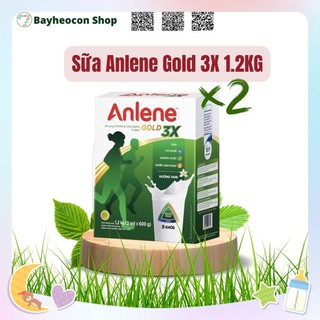[Date Mới] Bộ 2 hộp Sữa Bột Anlene Gold Move Pro 3X Hương Vanilla 1,2kg