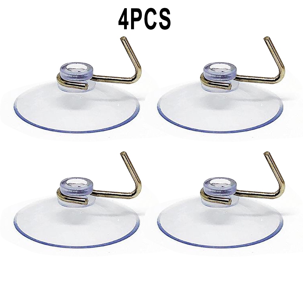 Hook 4PCS Diameter 3cm Single Load 300g Suction Cup Round Strong Suction
