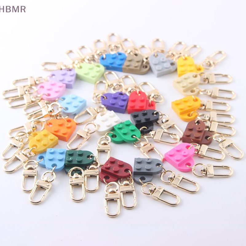 Set 2 Móc Khóa Tình Bạn Hình Trái Tim / Viên Gạch Thời Trang Cho Cặp Đôi hl