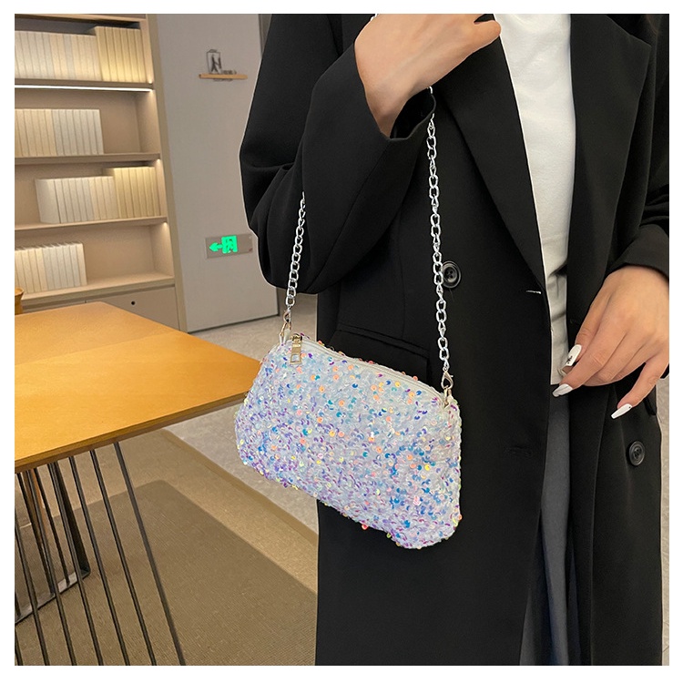 Túi Đeo Vai Đính Kim Sa Lấp Lánh Thời Trang Cho Nữ