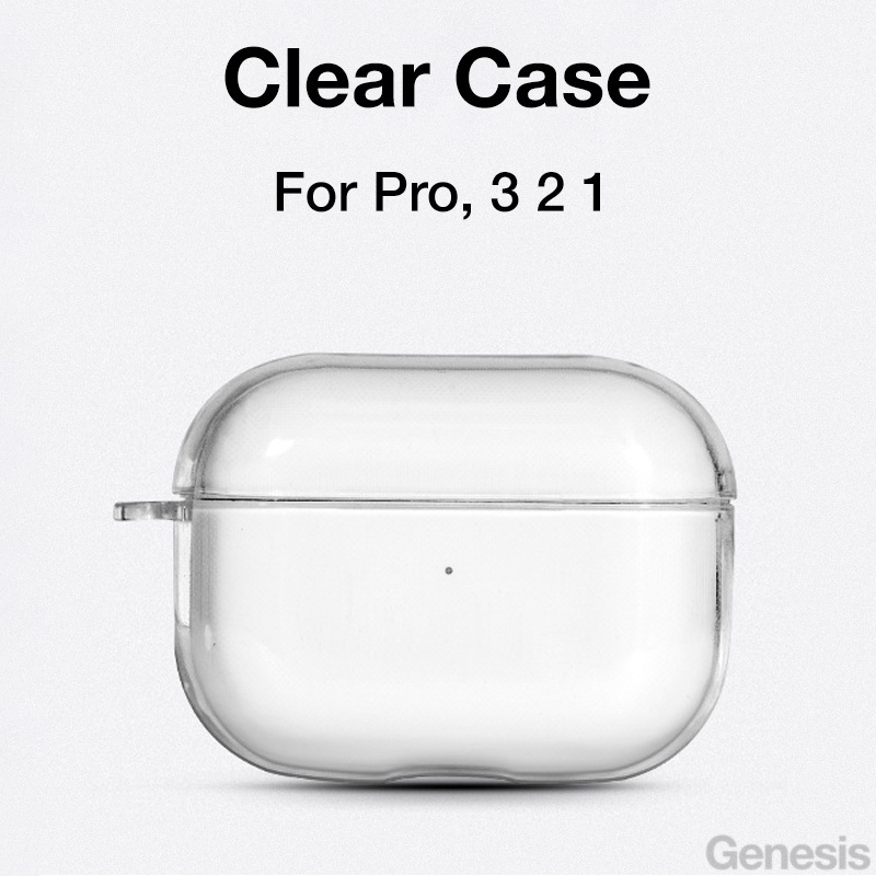 Vỏ Bảo Vệ Hộp Đựng Tai Nghe airpods pro 2 / pro / 3 / 2 / 1 Trong Suốt 3rd 2nd 1st generation