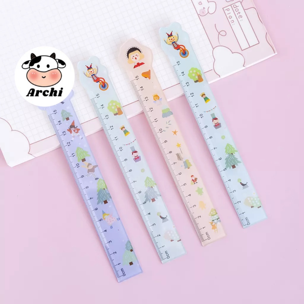 Thước Kẻ Hình Hoạt Hình Đặc Biệt 15cm .