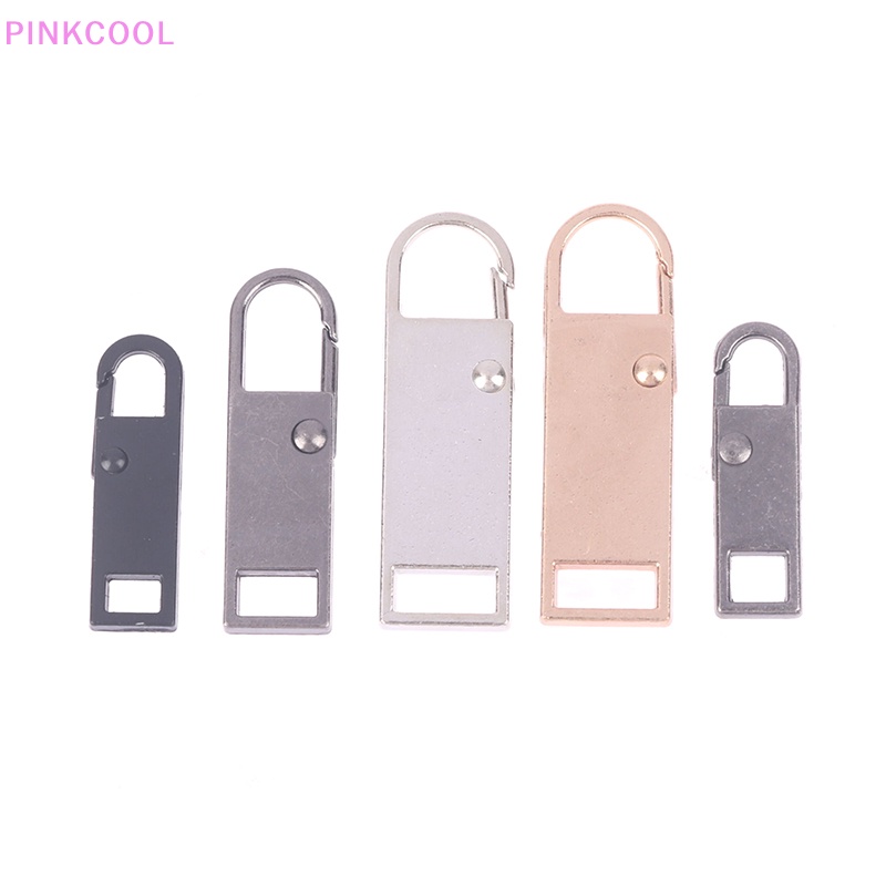 Pinkcool Set 2 Dây Khóa Kéo Kim Loại Gắn Túi Xách Giày Bốt Khóa Kéo Có Thể Tháo Rời