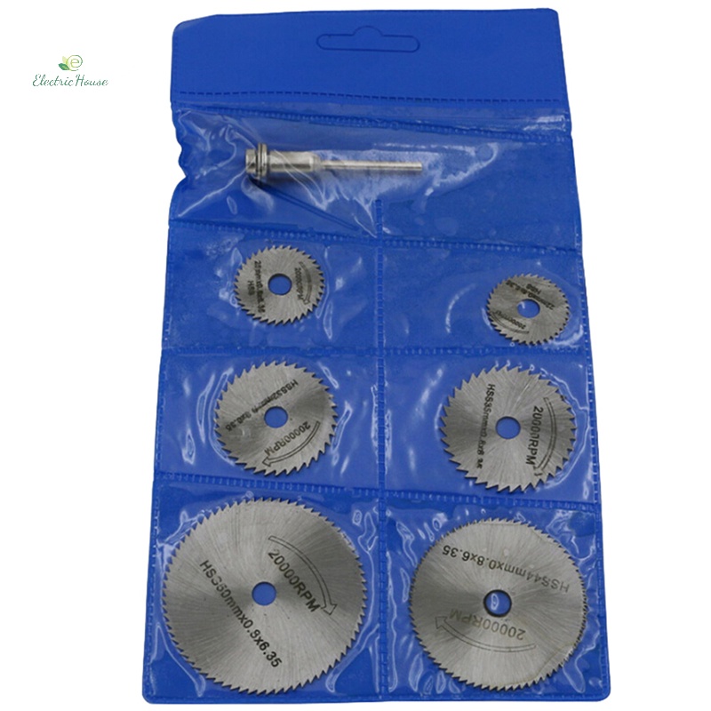 Bộ 7 Lưỡi Cưa Tròn Bằng Thép Gió hss Chuyên Dụng