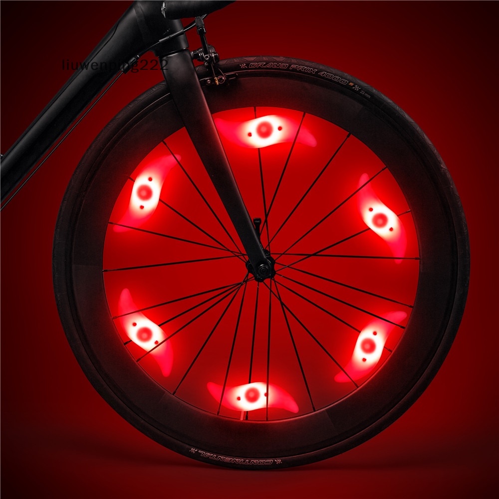Đèn led Gắn Bánh Xe Đạp  Bằng Nhựa Chống Nước Cân Bằng mtb