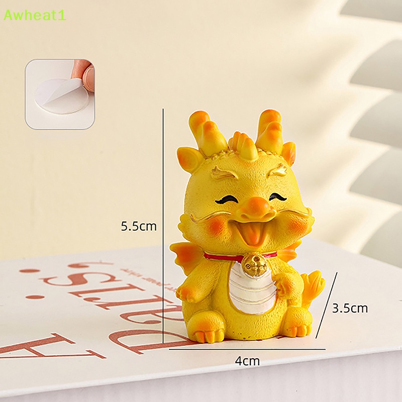 Tượng Rồng Mini Bằng Nhựa resin Trang Trí Bàn Điều Khiển Xe Hơi awheat1 2024 Mới