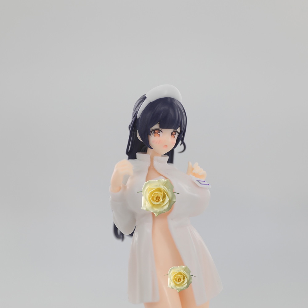 Tượng Mô Hình Nhân Vật Y Tá anime Yu Tá Liukou Mặc Đồng Phục Dễ Thương