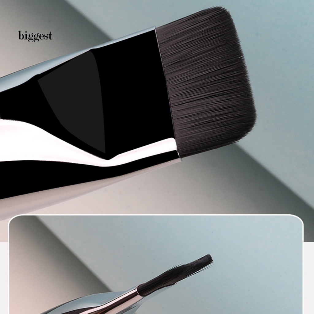 Bgt Cọ Trang Điểm Mạ Điện Tay Cầm Bằng silicone Với Vỏ Màu Bạc Cho Kem Nền Không Có Nắp Đậy