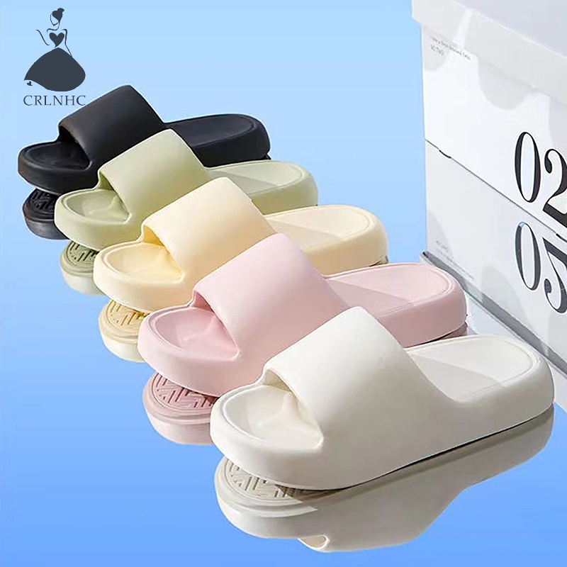 Crlnhc Dép Đi Trong Nhà Đế Dày Màu Trơn Chống Trượt Thoáng Khí Dành Cho Cặp Đôi vn