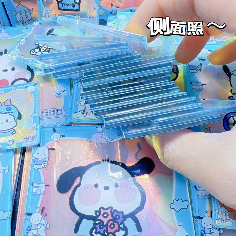 Hộp Đựng Bằng acrylic Trong Suốt Hai Mặt Hình Chú Chó pacha Màu laser Dễ Thương diy