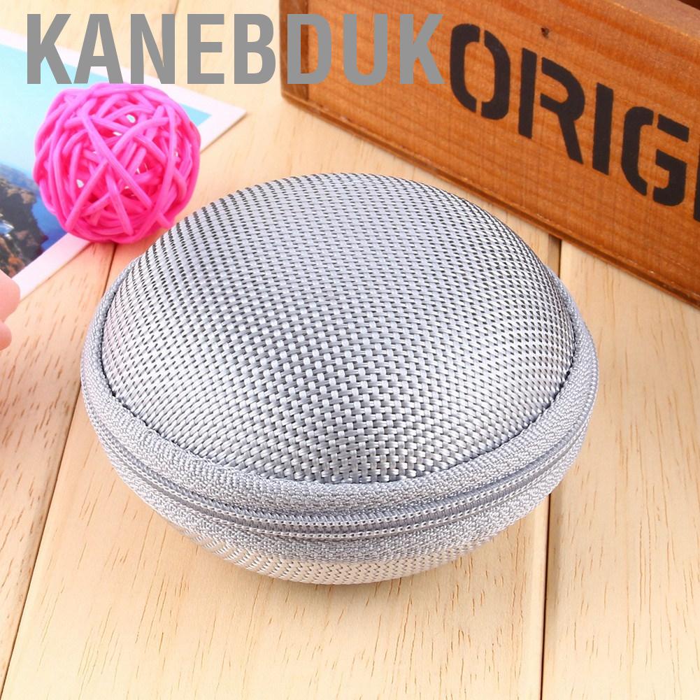 Kanebduk Colorful Mini  Headphone Earbud Carrying Storage Bag Pouch Hard Case