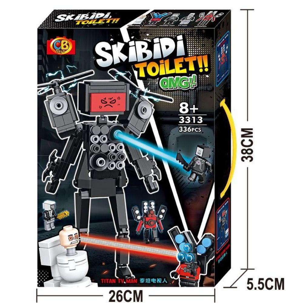 Mmluck skibidi Mô Hình Đồ Chơi Lắp Ráp toilet titan tv man skibidi Hình Người Dơi Tây Ban Nha Trang Trí Nhà Cửa